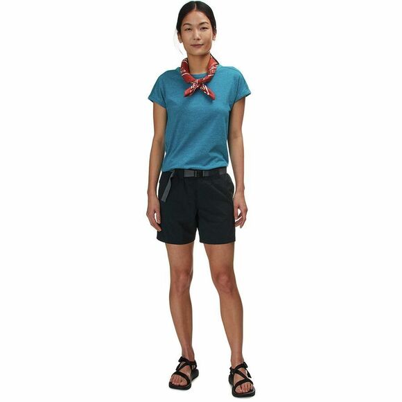 Womens M New NWT Columbia Black Hike Shorts Pockets River UPF 50 Trail Camping - Picture 2 of 7